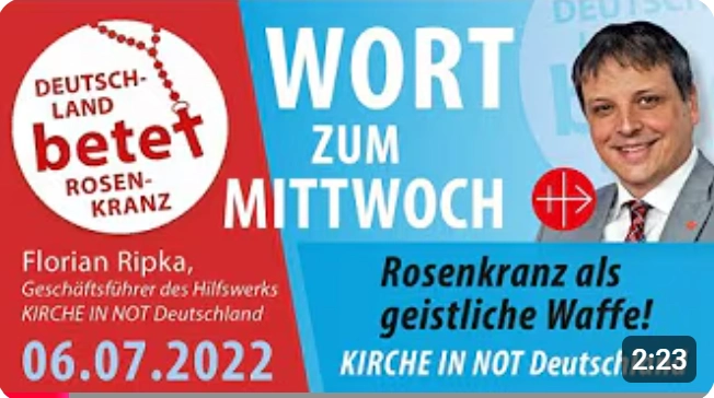 Videolink zu Rosenkranz als geistliche Waffen