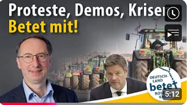 Videolink zu Proteste, Demos, Krisen - bete mit!